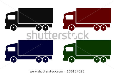 Pickup Truck Icon Vector, Filled Flat Sign, Solid Pictogram 