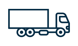 Courier, delivery, load, lorry, trailer, truck, van icon | Icon 