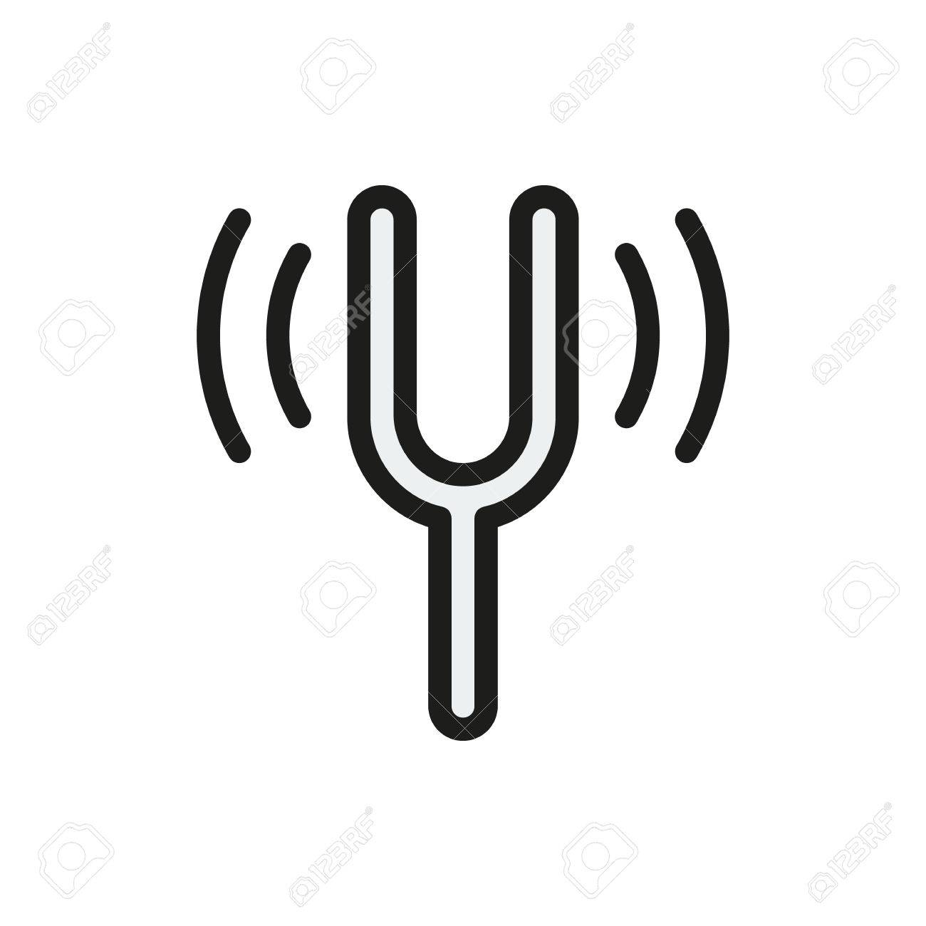 Tuning fork vector illustration - Search Clipart, Drawings, and 