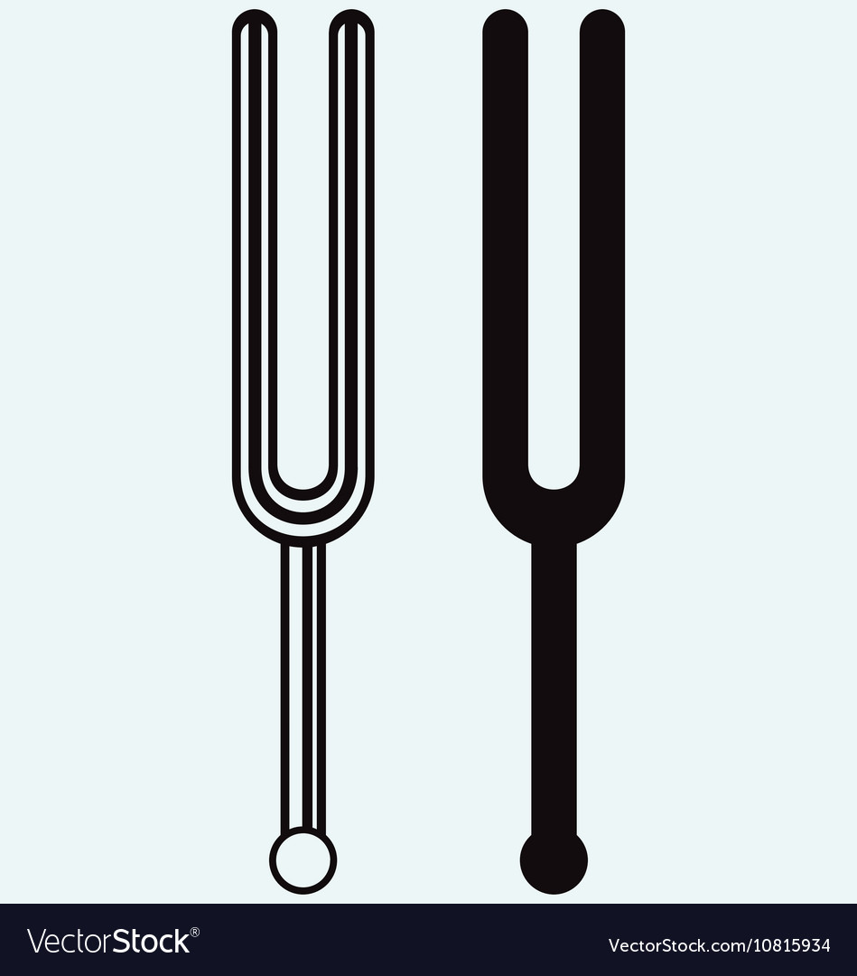 Tuning fork line icon eps vector - Search Clip Art, Illustration 