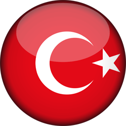 Speech bubble icon. Illustration of flag of Turkey