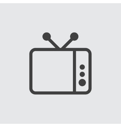 Black television icon | Stock Vector | Colourbox