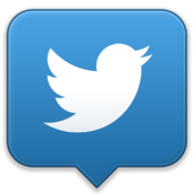 Social twitter button blue Icon | Social Bookmark Iconset | YOOtheme