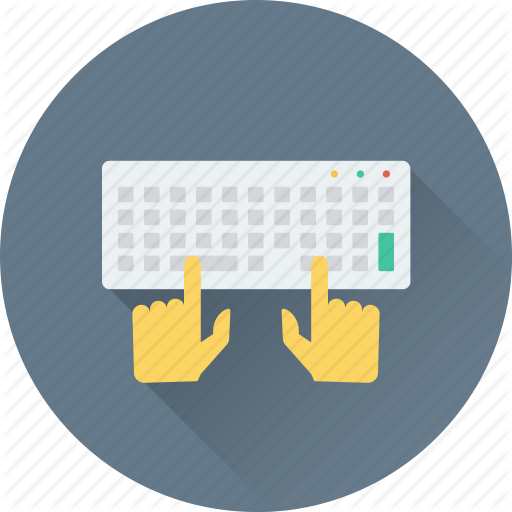 User Typing Using Typewriter Icon - free download, PNG and vector