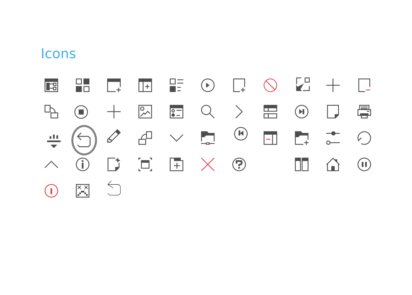 editor - Why are the Undo and Redo arrow icons commonly round 