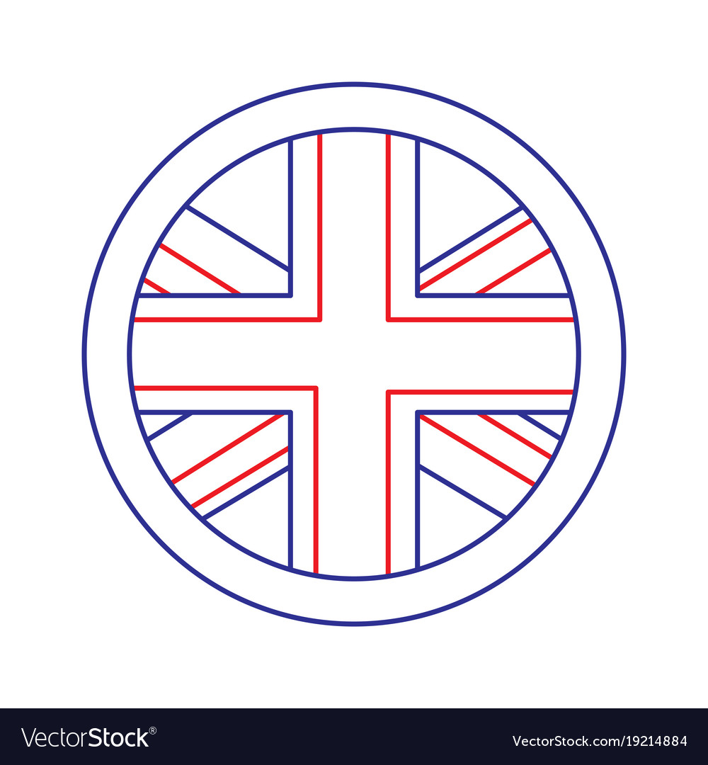 Sphere icon. Illustration of flag of United Kingdom