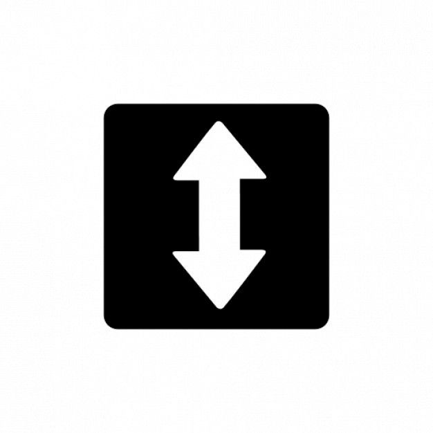Arrow, directions, down, indicator, pointing, road sign, up icon 