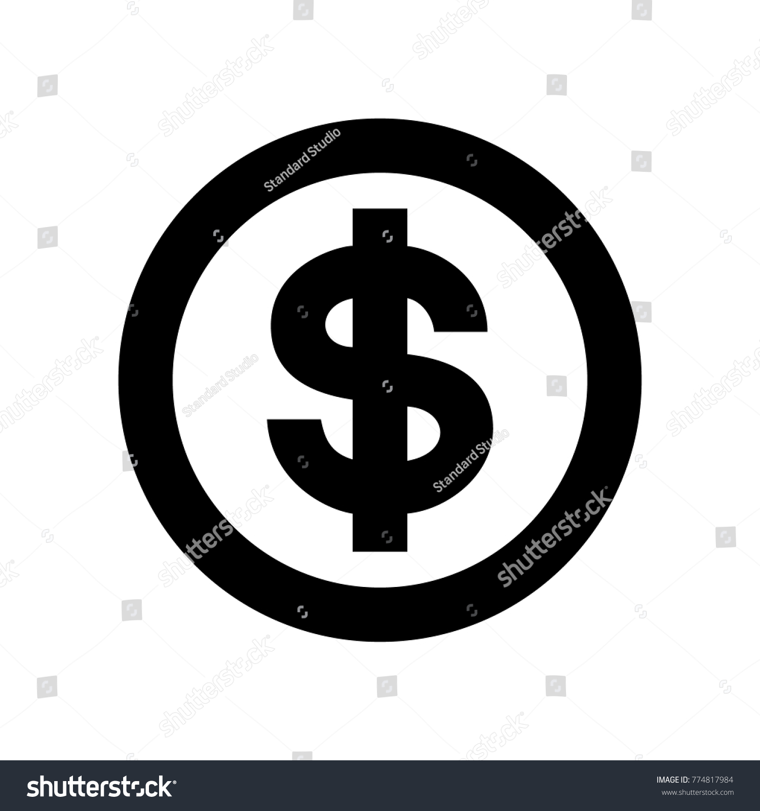 Coin us dollar Icon | Flatastic 11 Iconset | Custom Icon Design