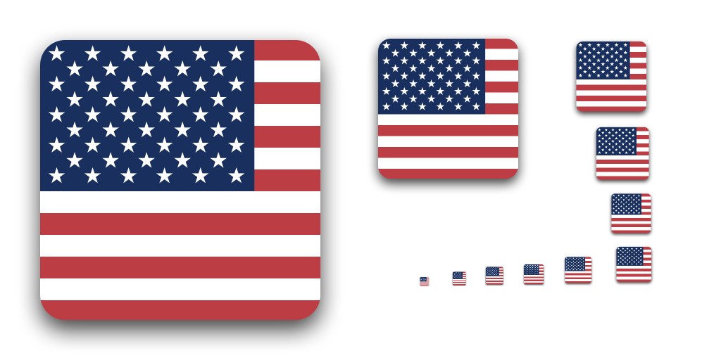 US United States flag icon | Icon2s | Download Free Web Icons