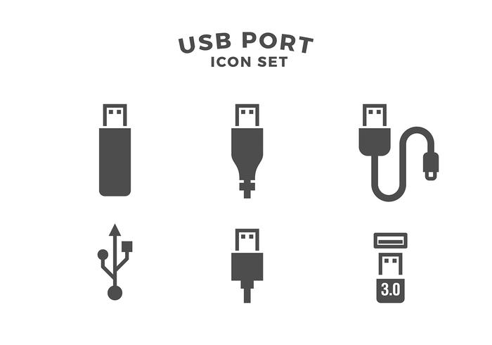 USB connector with check mark Icons | Free Download