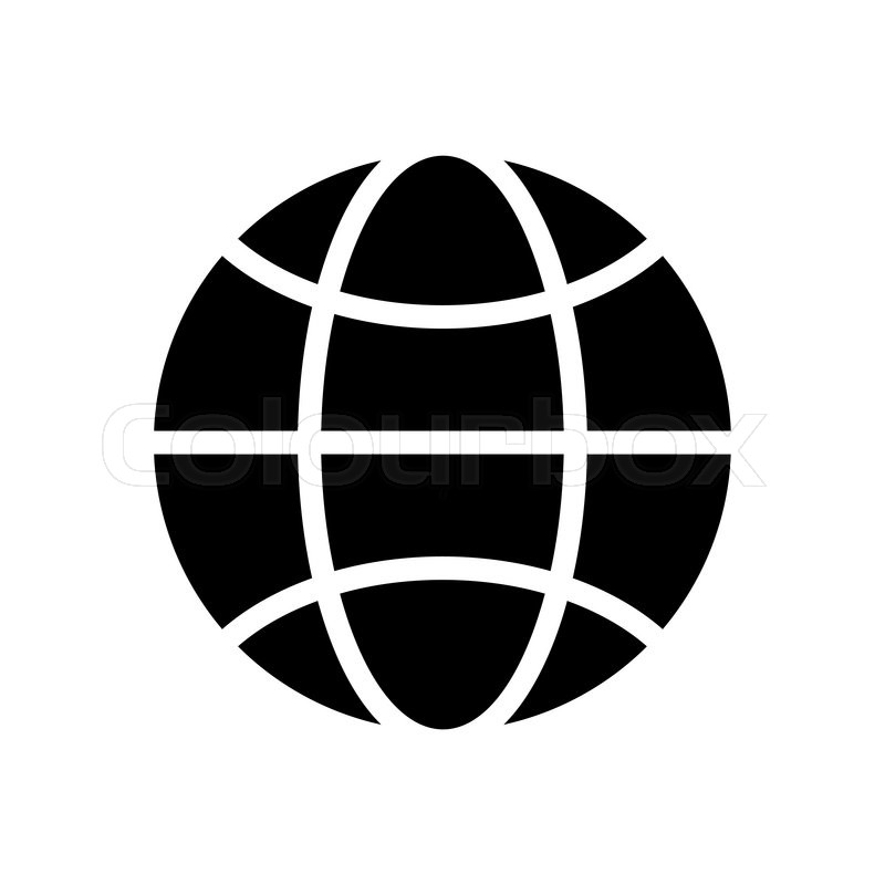 World Globe Bw Clip Art at  - vector clip art online 