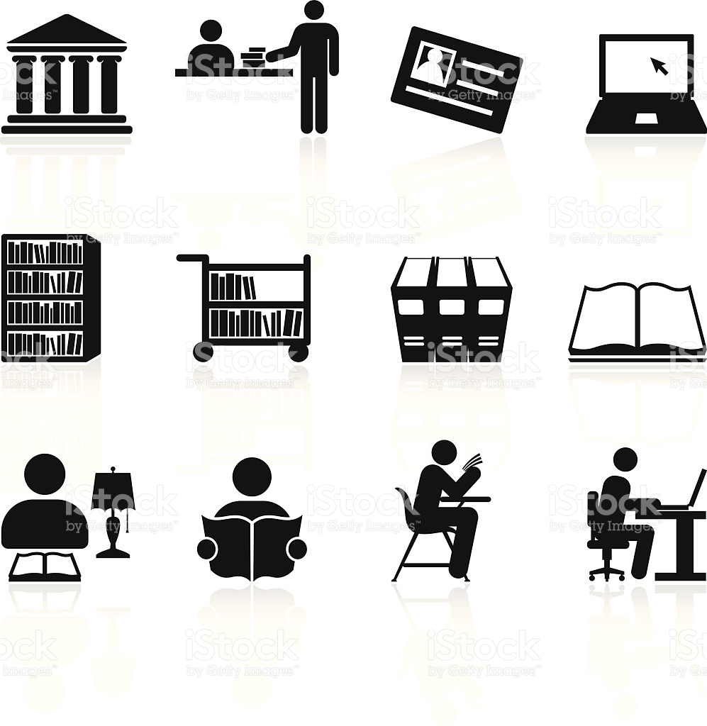 Library Vector Icon Style Flat Rounded Stock Vector 350935031 