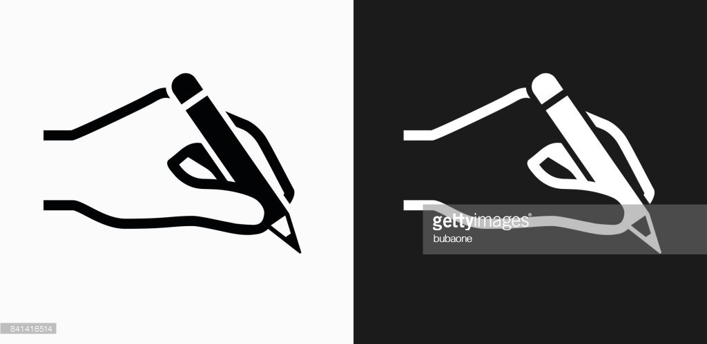 Simple Outline Pencil Icon Symbol  Stock Vector  Mictoon #183901286