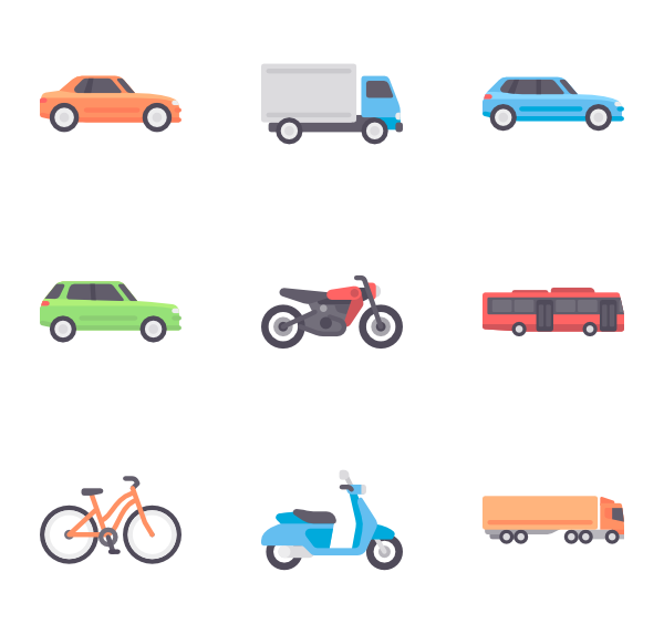 199 vehicle icon packs - Vector icon packs - SVG, PSD, PNG, EPS 