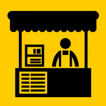 Street vendor icons Vector | Free Download