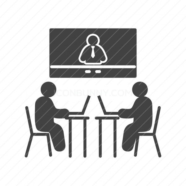 Communication, job interview, video conference icon | Icon search 