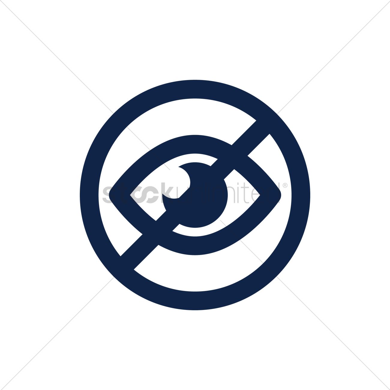Eye Sign Icon. Publish Content Button. Visibility. Circle Flat 