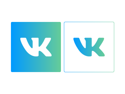 vk, kontakte, vkontakte icon | CapSocial Square Flat icon sets 