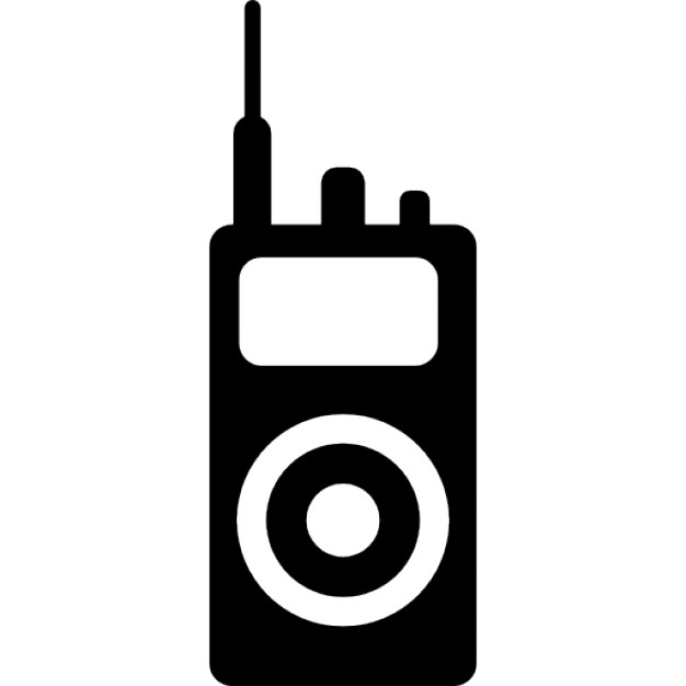 Walkie talkie icon police radio online Royalty Free Vector