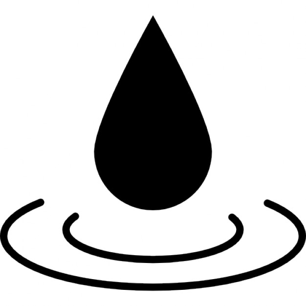 water drops icon sign symbol logo button concept silhouette 