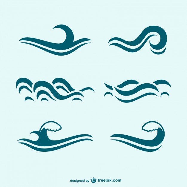 Sign of ocean wave vector | Free PSD,Vector,Icons