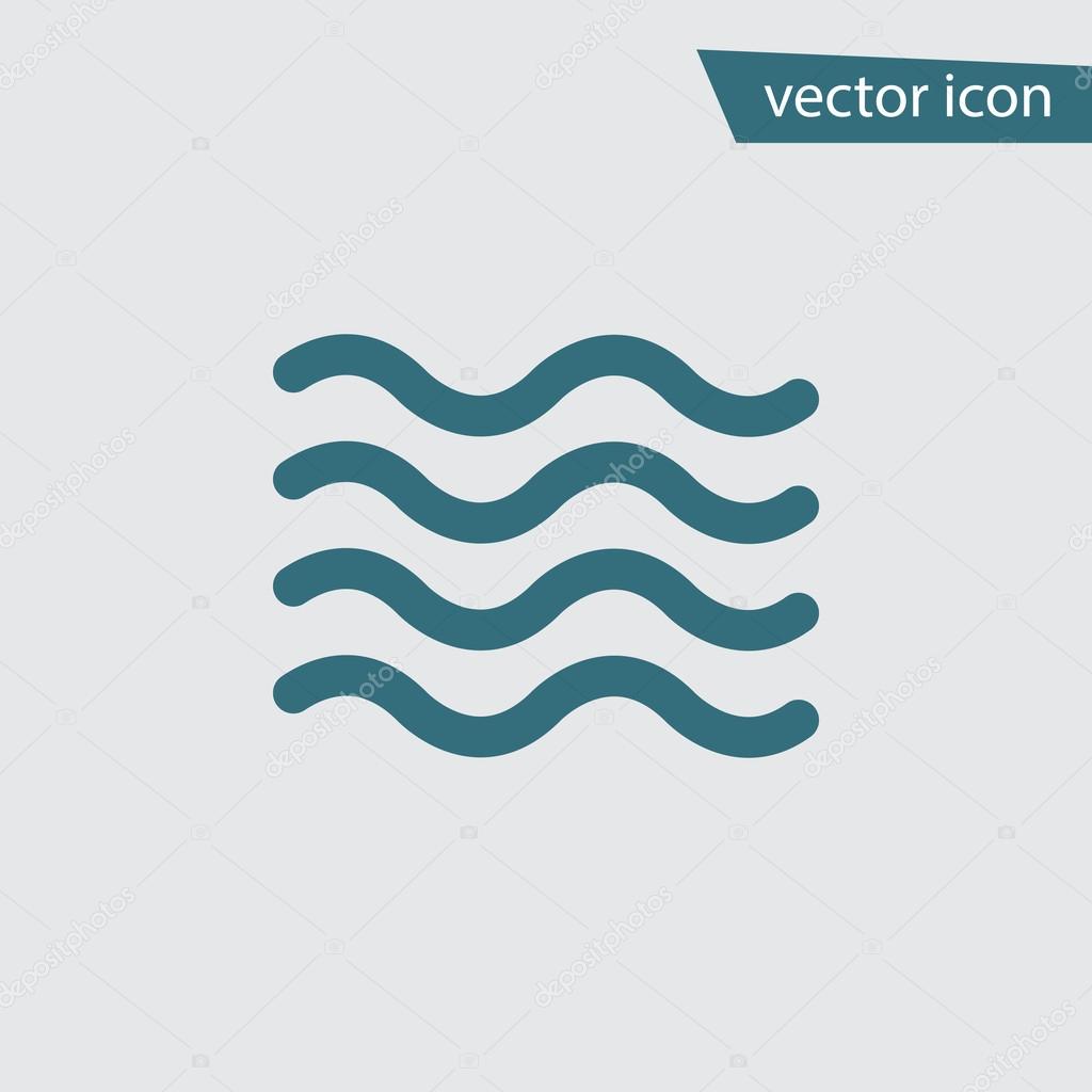 Wave icons set stock vector. Illustration of river, site - 43448047