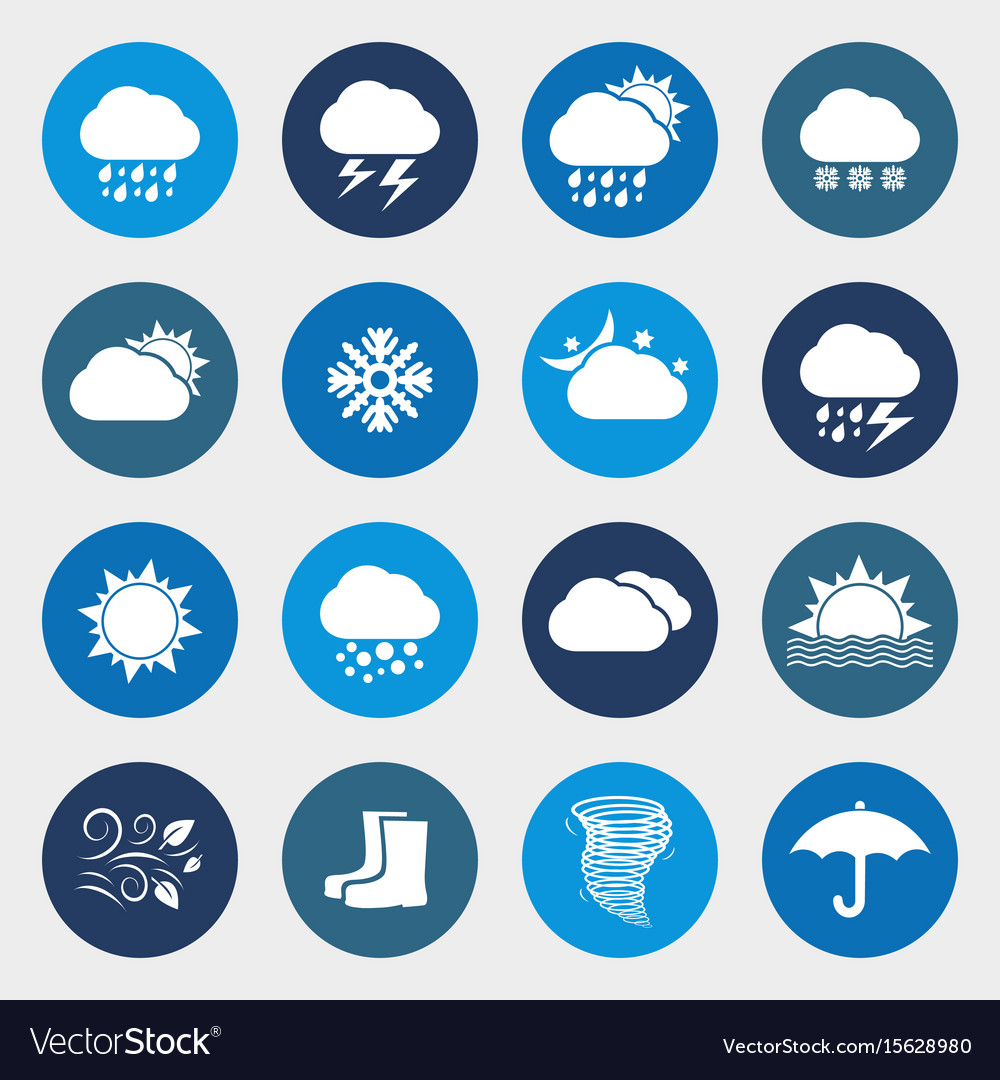 Weather Forecast Icons stock vector. Illustration of climate 
