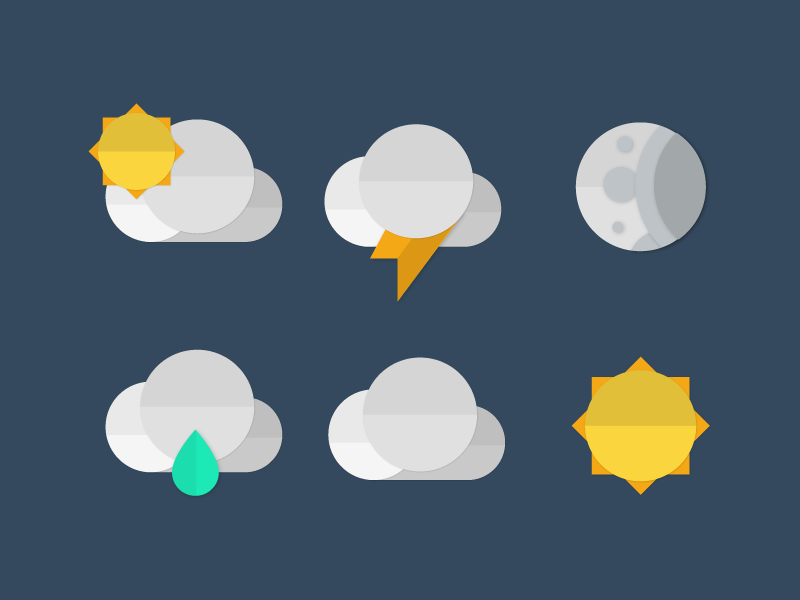Android: Weather Icons by bharathp666 