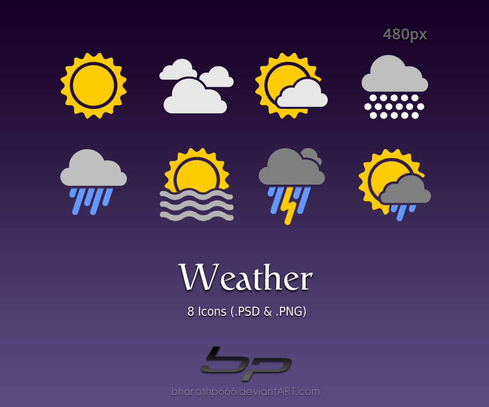 Cartoon cute weather icon set for Android free download at Apk 