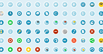 Flat Icons Collection stock vector. Illustration of navigation 