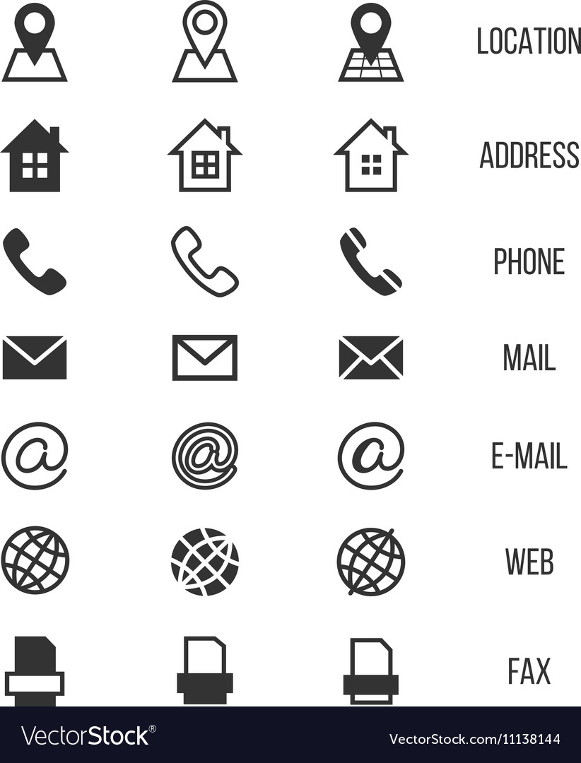 Multipurpose Business Card Icon Set Of Web Icons For Business 