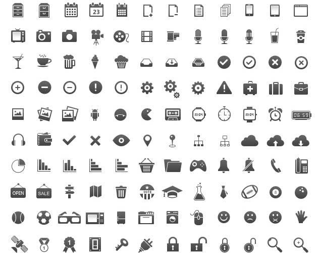 Application Toolbar Icon Set Over 1,000 Unqiue icons for Web 