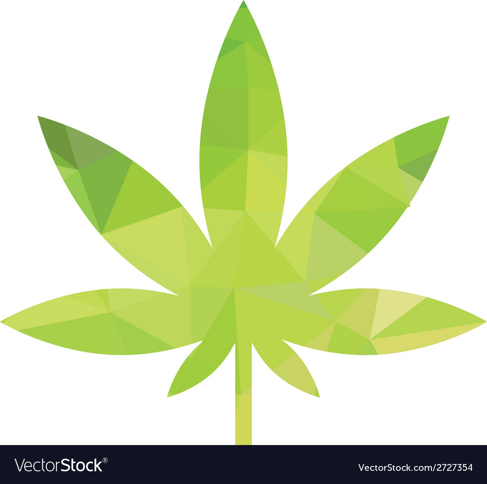 Cannabis marijuana flat design icon Royalty Free Vector