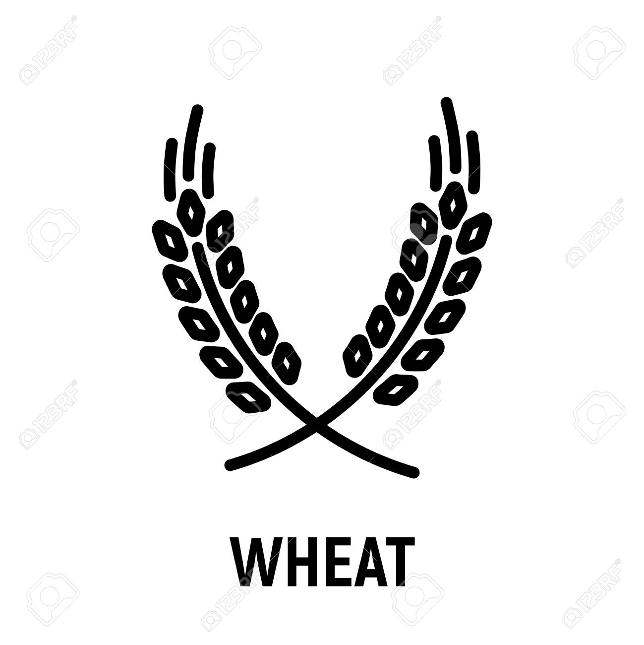 wheat crop icon  Stock Vector  SimVA #122799746