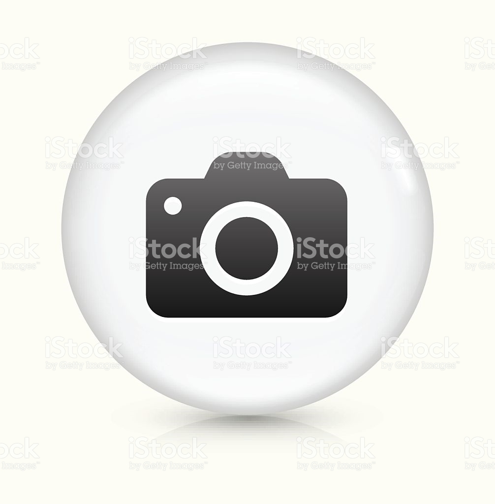 White Camera Vector Icon On Black Stock Vector 764372974 
