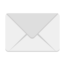Clipart - Mail Icon - White on Black