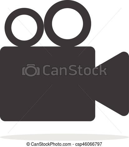 Video Camera Icon Rounded Squares Button Stock Illustration 