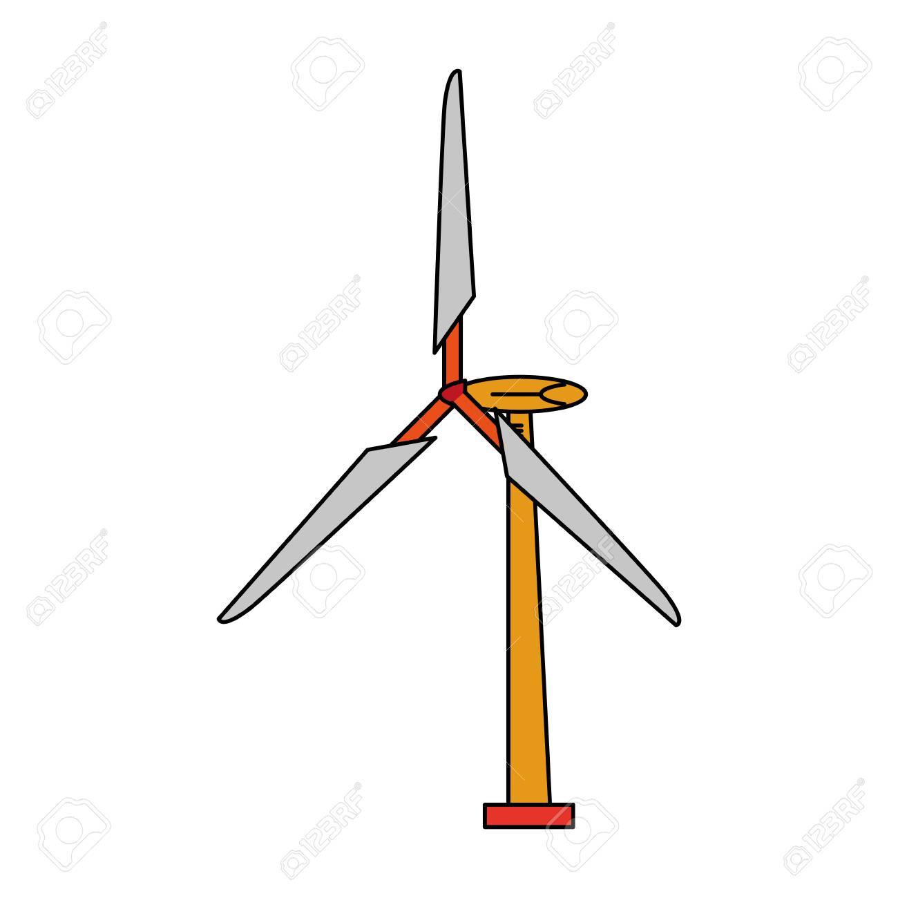 Wind turbine icon Royalty Free Vector Image - VectorStock