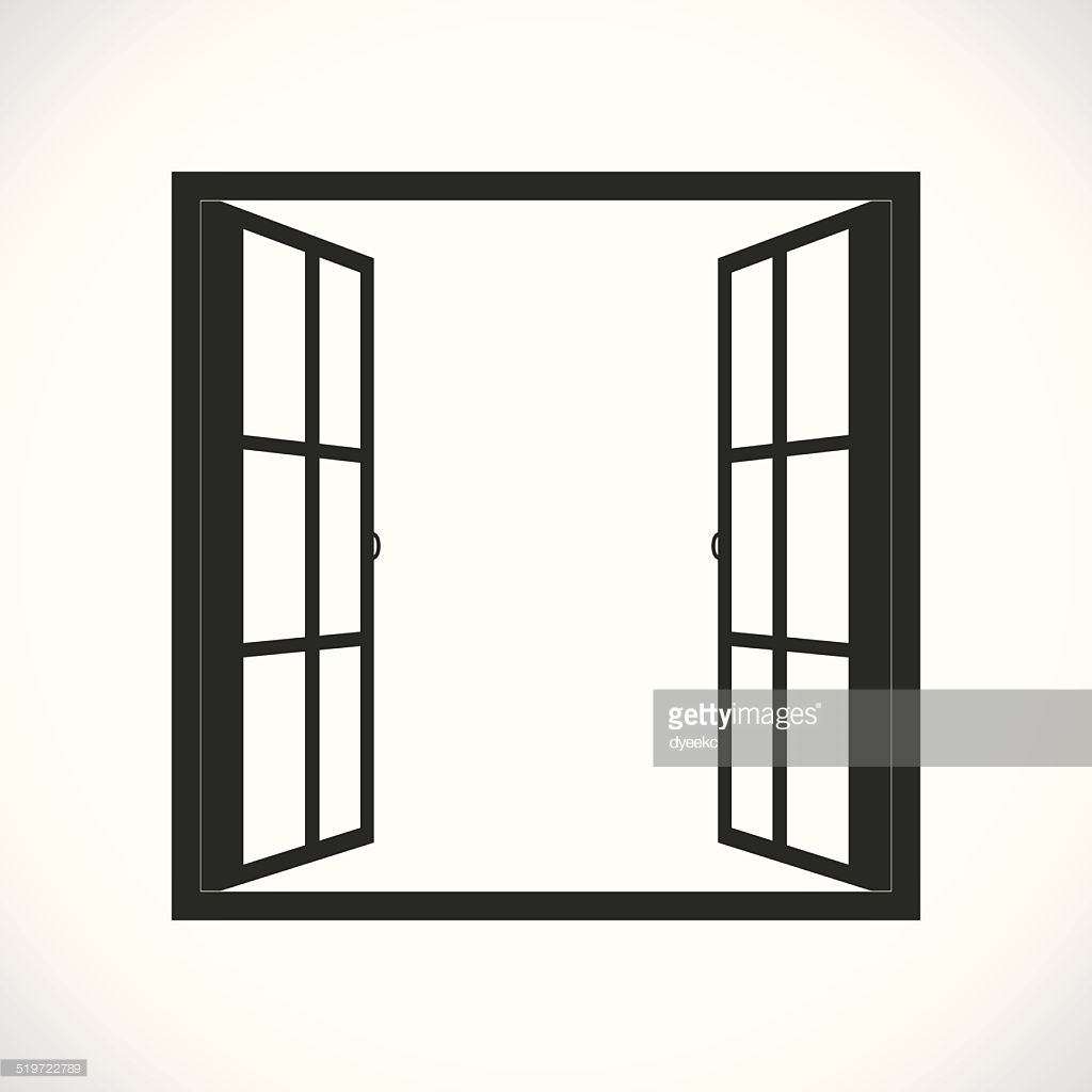 Window icon stock vector. Illustration of silhouette - 46765921