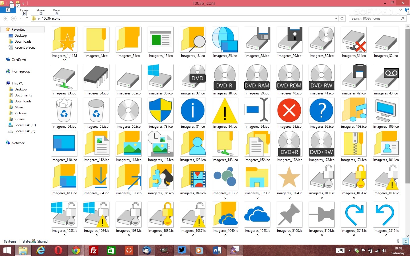 Download icons from Windows 10 build 10147