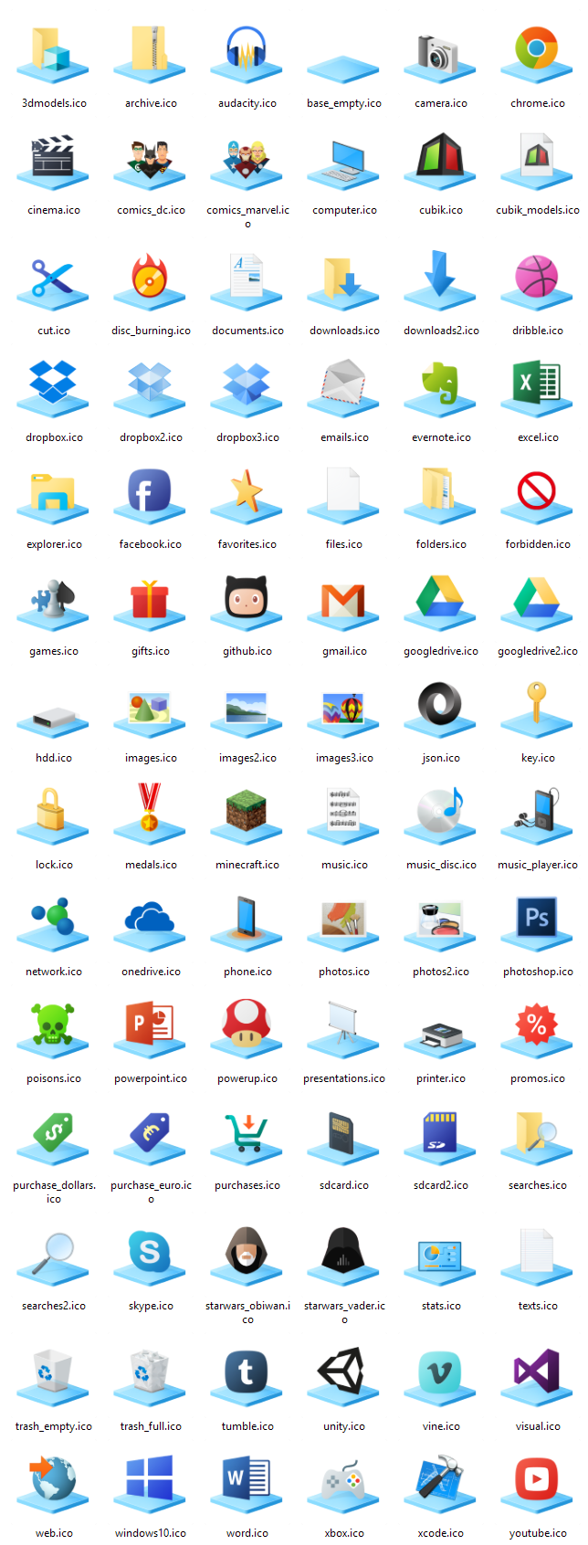 Windows 8.1 icons Preview by dtafalonso 