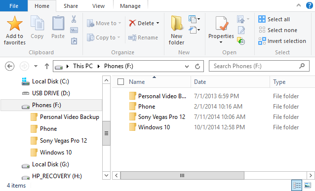 Folder Blank Folder Icon - Windows 8 Metro Invert Icons 
