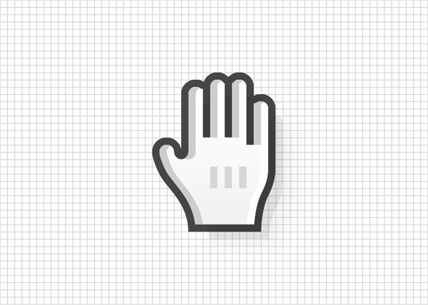 Pixelated Hand And Mouse Cursor Stock Vector - Illustration of 