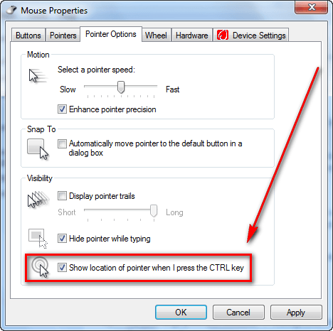 Windows 7 and Windows 8  Making the Mouse Pointer Larger | My 