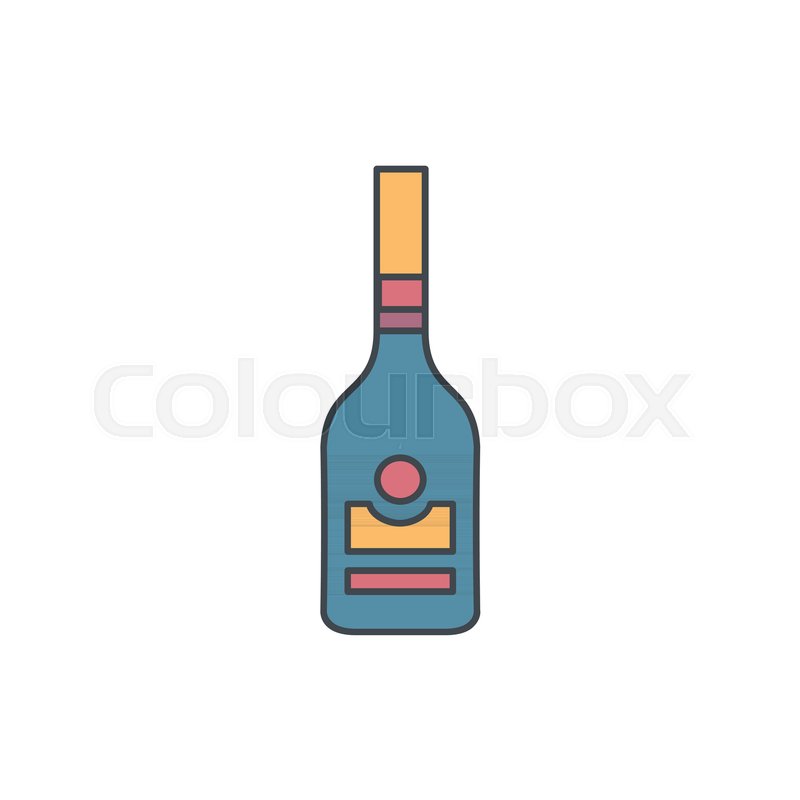 Wine bottle outline - Free food icons