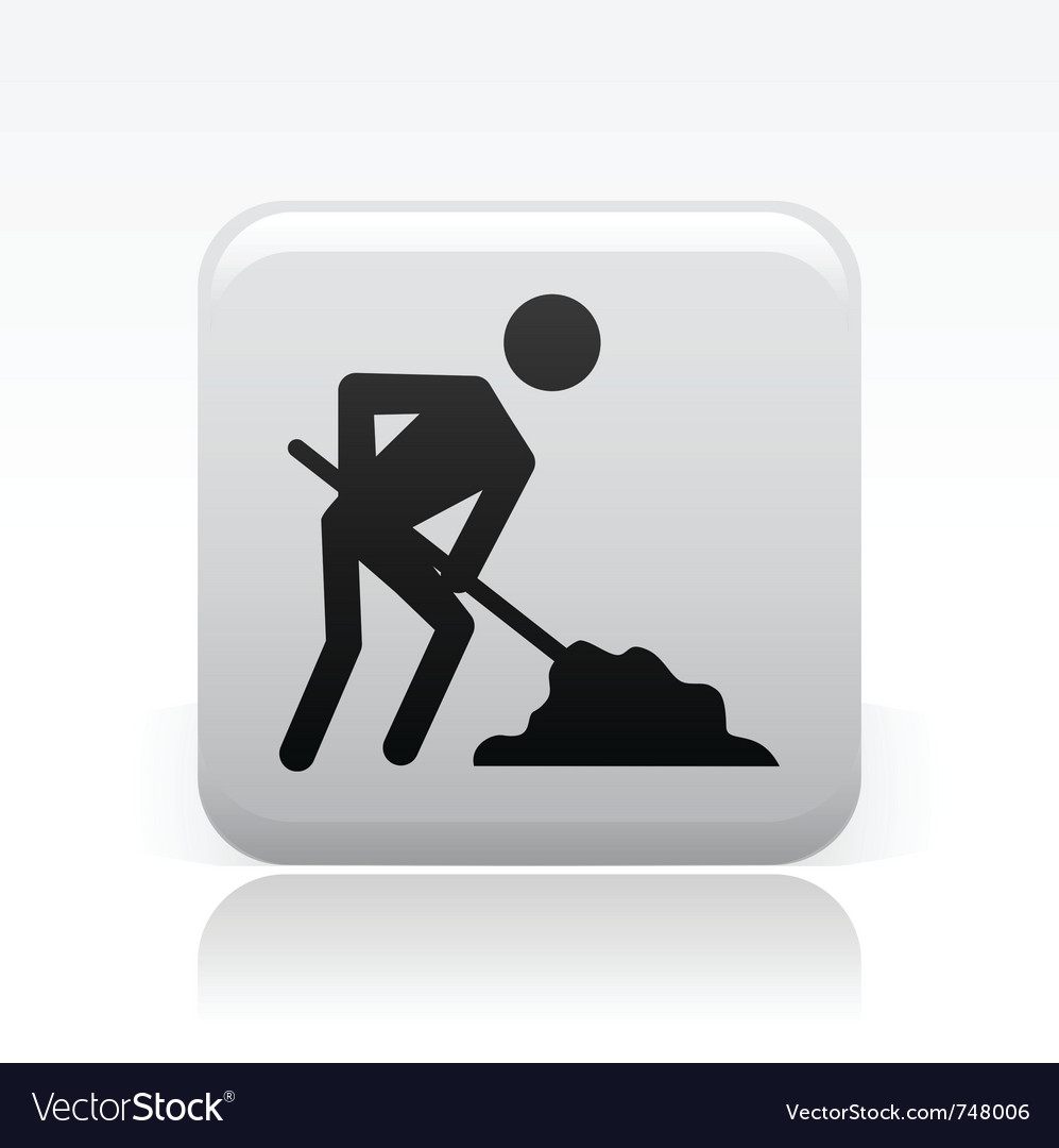 Work in progress icon - crossed hammer and spanner Royalty Free 