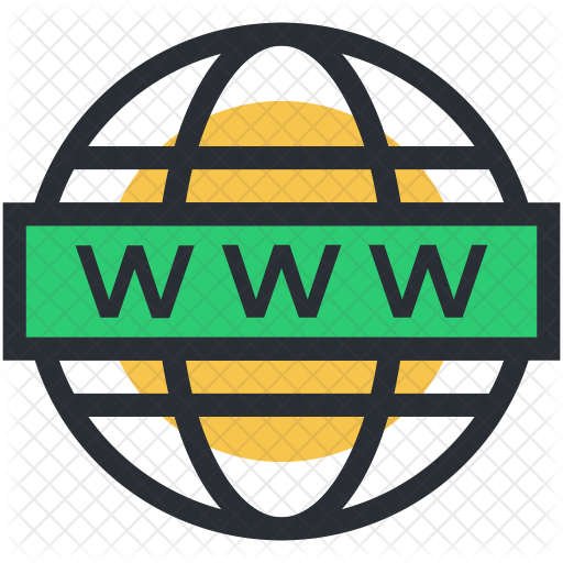 WWW sign icon. World wide web symbol. Globe. Circle flat button 