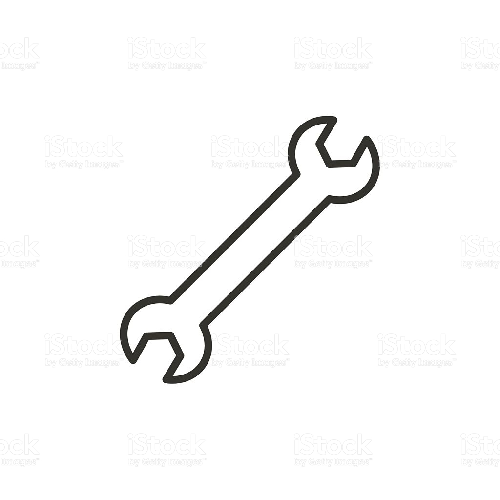 Hammer And Wrench Flat Icon  Stock Vector  ahasoft #87086346
