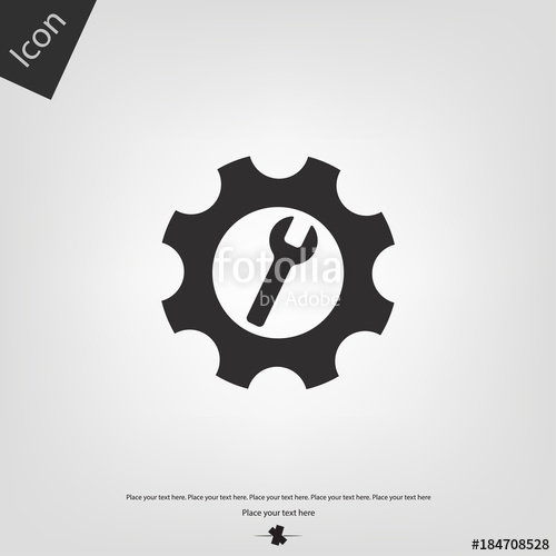 Wrench Vector Icon Style Flat Symbol Stock Vector 328645496 