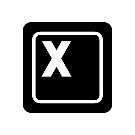 X button - Free interface icons
